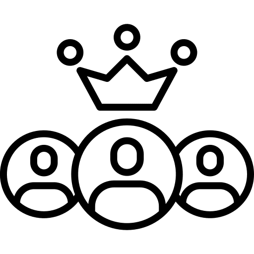 Leader leader team members icon