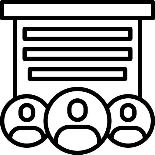 Training blackboard presentation classroom icon Training blackboard presentation classroom icon