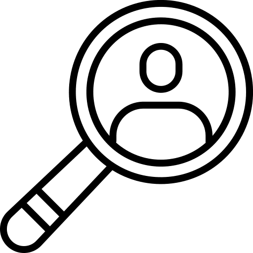 Search zoom detective business and finance icon Search zoom detective business and finance icon