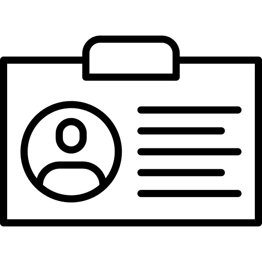 Id card id cards identification name icon Id card id cards identification name icon