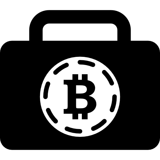 Bitcoin bag bitcoin currency sign icon