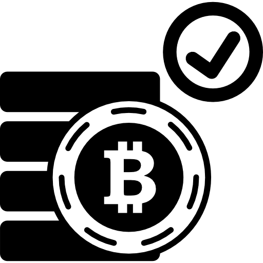 Bitcoin accept symbol accept interface money icon