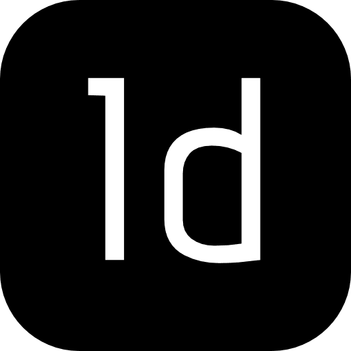 Indesign sofware editor program icon