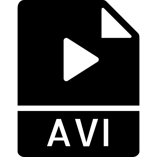 Avi file extension files symbol icon