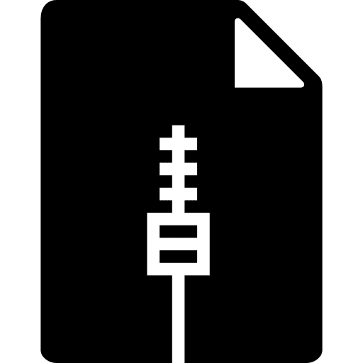 Zip file format format file icon