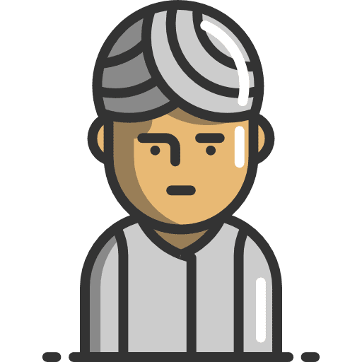 Hindu people india man icon