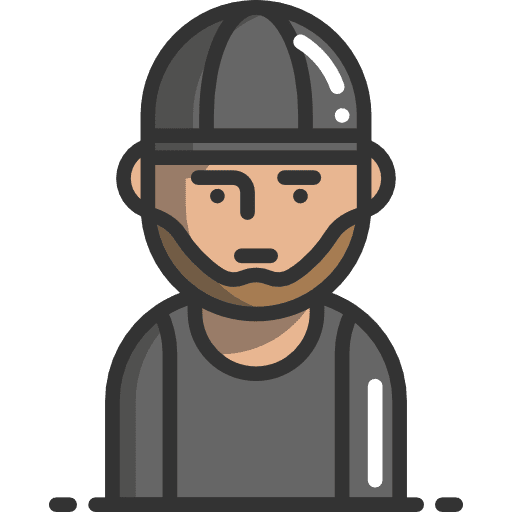 Man profile young user icon