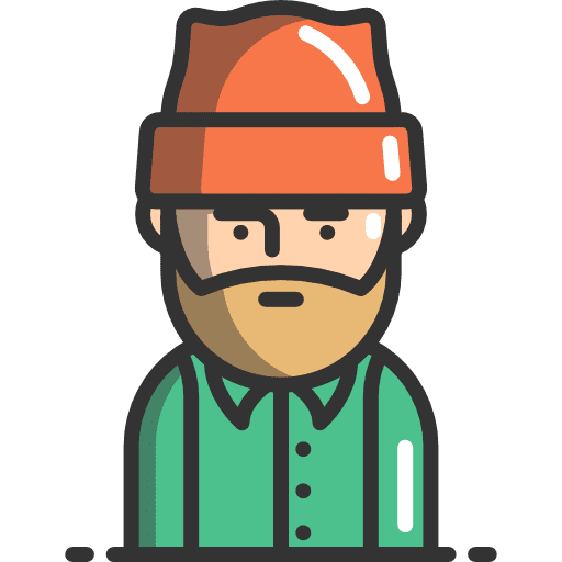 Wood cutter axes people wood cutting icon