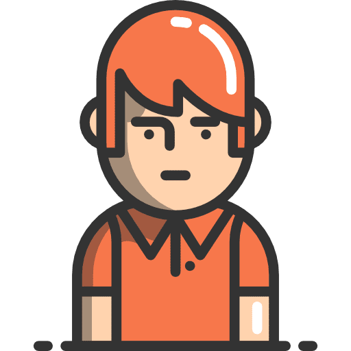 Boy profile people young icon