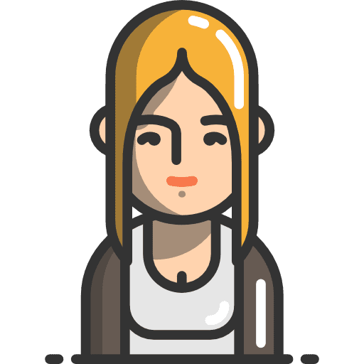 Woman profile young girl icon