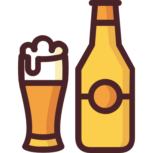 Beer food and restaurant pint beer icon