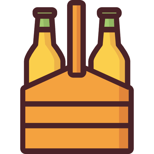 Beer refreshing drink food icon