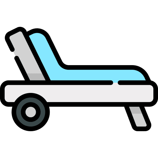 Beach chair beach travel sun umbrella icon