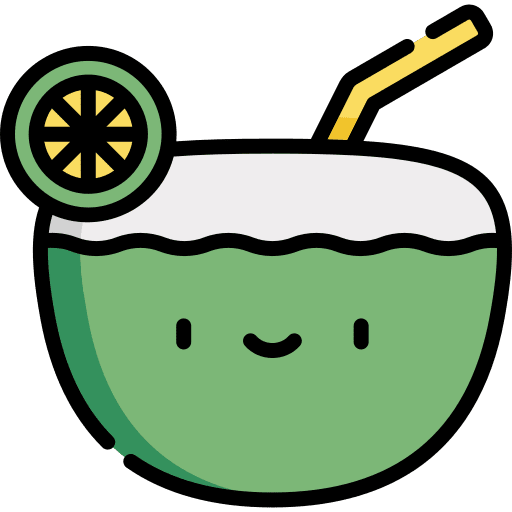 Coconut food holidays coconut drink icon