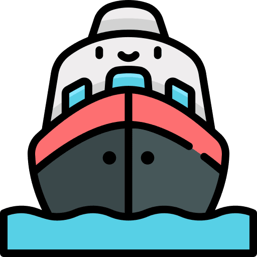 Cruise transportation cruise boat icon