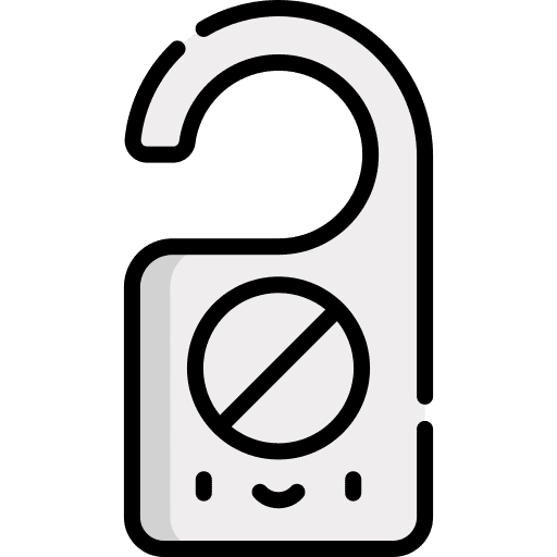 Do not disturb door hanger hanger do not disturb icon