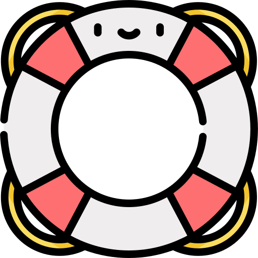 Lifesaver floating lifebuoy security icon