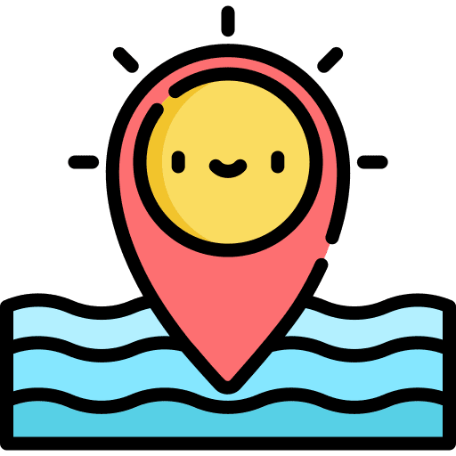 Location ocean map pointer map location icon