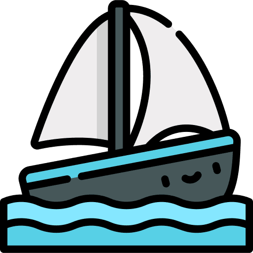 Sailboat boats transport boat icon