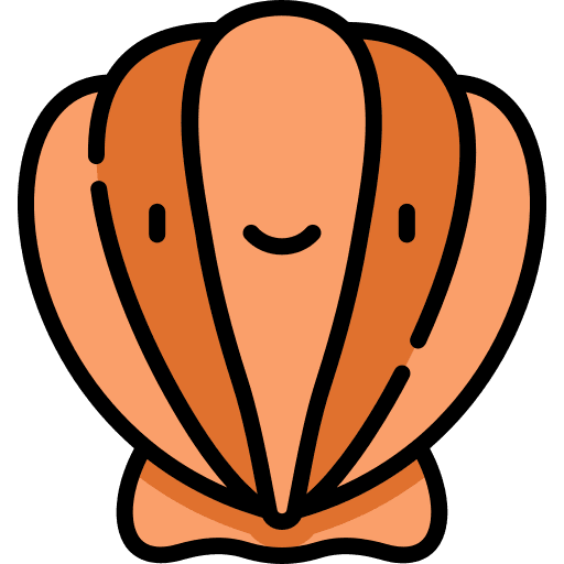Shell sea life aquarium aquatic icon
