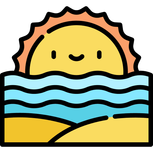 Sunset beach sunset holidays sunset icon