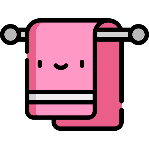 Towel holidays wiping towels icon