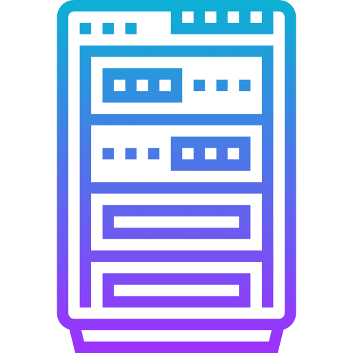 Cabinet file storage data storage ui icon