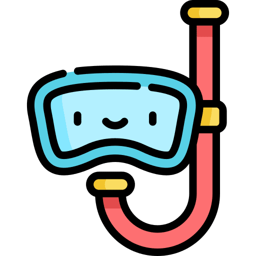 Snorkel dive holidays sea icon