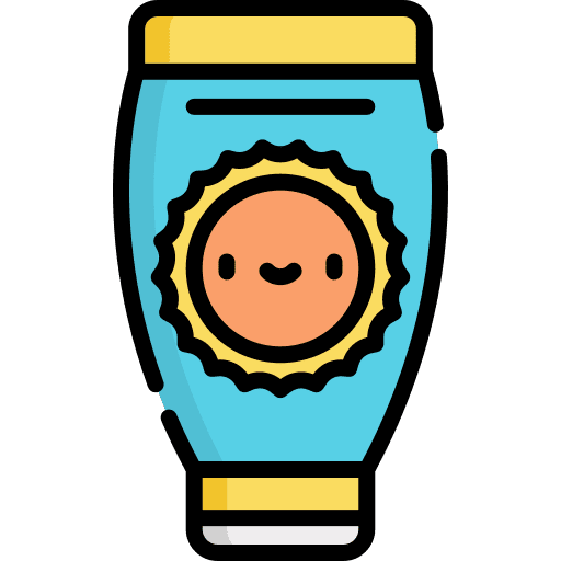 Sun cream beach sun protection sun cream icon
