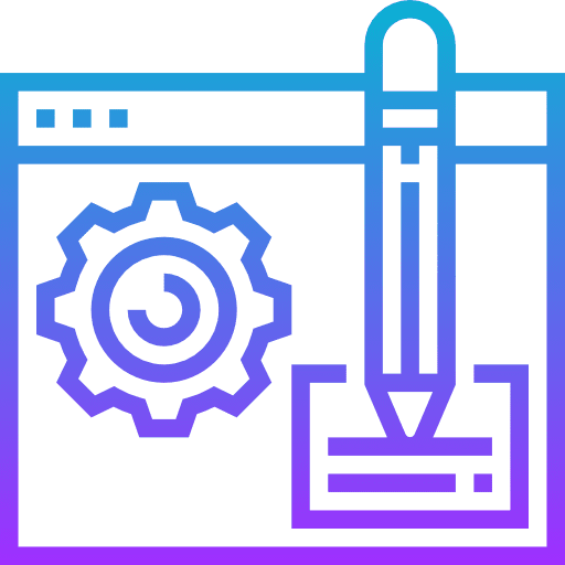 Web design interface design pen icon