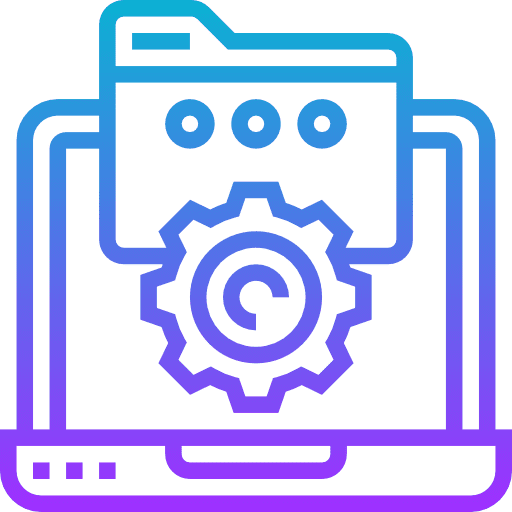 Ftp laptop folders options icon Ftp laptop folders options icon