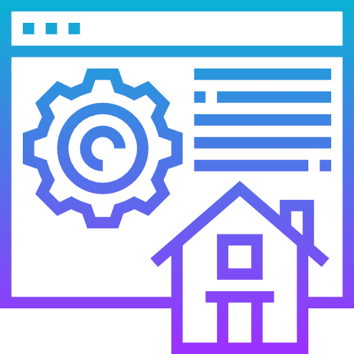 Homepage home hosting database icon Homepage home hosting database icon