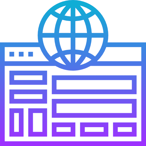 Browser internet connection website icon Browser internet connection website icon