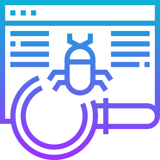 Malware browser computer security icon Malware browser computer security icon