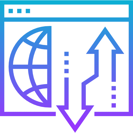 Scrolling globe grid up and down arrows up icon Scrolling globe grid up and down arrows up icon