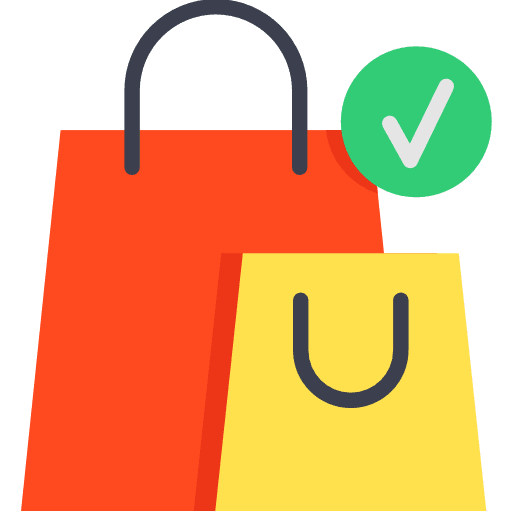 Bags shopping online store bags icon