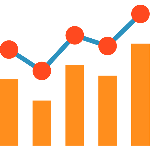 Graph statistics graph stats icon
