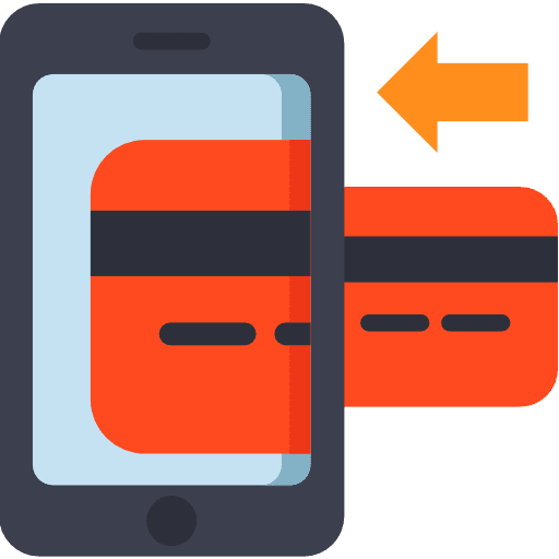 Payment credit card mobile business and finance icon