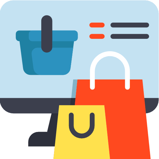 Shopping web page marketing shopping icon