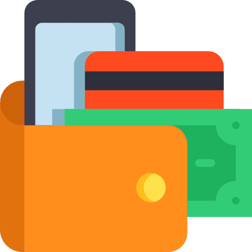 Wallet credit card payment business and finance icon Wallet credit card payment business and finance icon