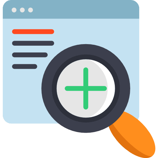 Search online seo and web loupe icon Search online seo and web loupe icon