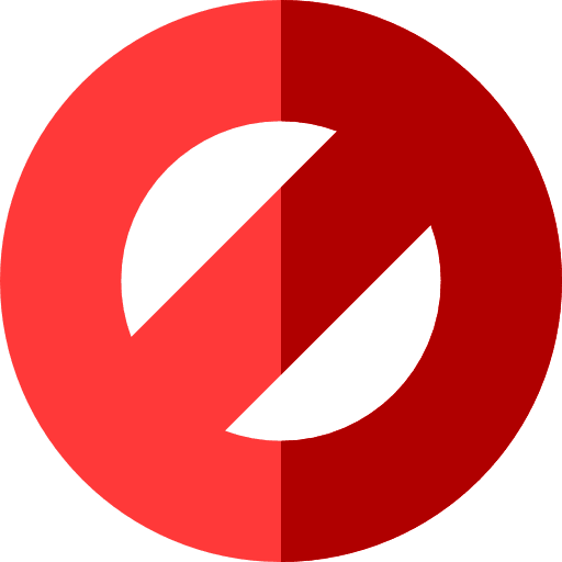 Disable disabled prohibition signaling icon