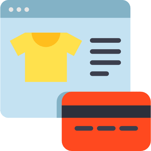 Payment commerce and shopping online shop credit card icon Payment commerce and shopping online shop credit card icon