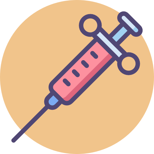 Anesthetic cure drugs vaccine icon