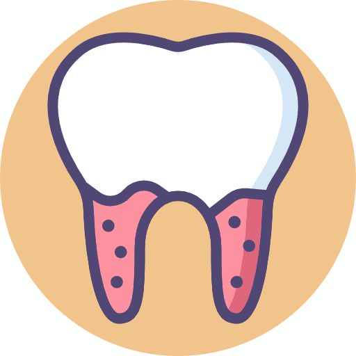 Tooth caries premolar medical icon
