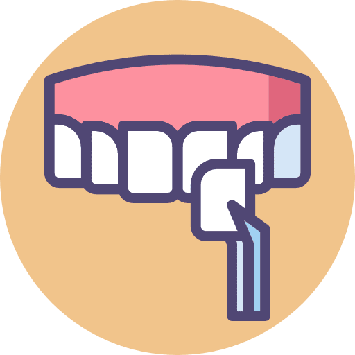 Dental veneer repair clean mouth icon