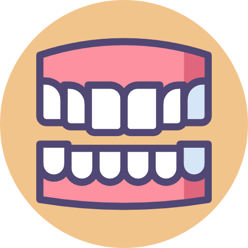 Denture dentist medical tooth icon