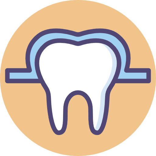 Enamel molar enamel teeth icon