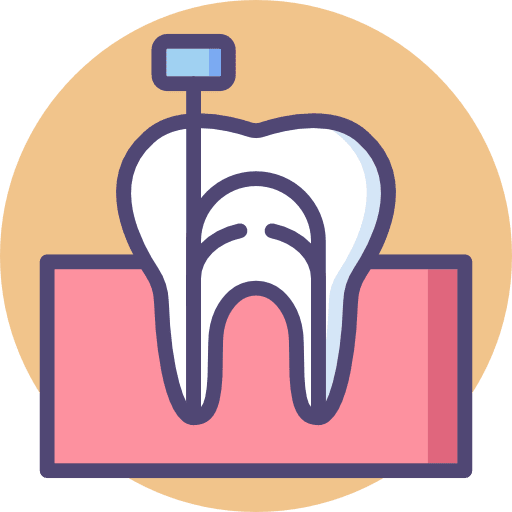 Root dentist body part root icon