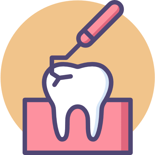 Tooth cleaning dental teeth icon